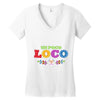 loco coco skul Women's V-Neck T-Shirt