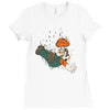 the falling italian Ladies Fitted T-Shirt