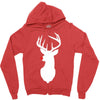 deer skull christmas Zipper Hoodie
