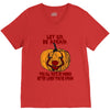 Let Go Afraid (f141) V-Neck Tee