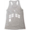 blue boxes Racerback Tank