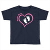 Baby Girl with Heart Any Name Customized Toddler T-shirt