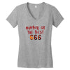 Number Of The Best Women's V-Neck T-Shirt