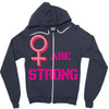 Women's March We are Strong Zipper Hoodie