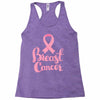 breast cancer pink ribbon Racerback Tank