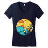 beach vibes Women's V-Neck T-Shirt