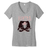 crimson red Women's V-Neck T-Shirt