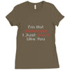 not antisocial Ladies Fitted T-Shirt