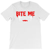 bite me halloween vampire teeth T-Shirt