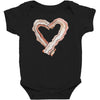 bacon heart Baby Bodysuit