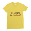 do i like the help desk Ladies Fitted T-Shirt