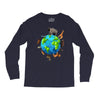 animal polygon around the planet Long Sleeve Shirts