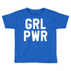 girl power white logo Toddler T-shirt