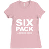 six pack coming soon mens Ladies Fitted T-Shirt