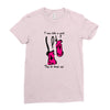 i run like a girl try to keep up Ladies Fitted T-Shirt