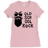 old school rock Ladies Fitted T-Shirt