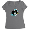 drooly snake slug thing Women's Triblend Scoop T-shirt