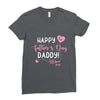 Happy Fathers Day Daddy Ladies Fitted T-Shirt