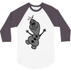olaf frozen disney cartoon 3/4 Sleeve Shirt