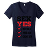 Sex Yes Please Women's V-Neck T-Shirt