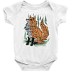 polygon fox graphic Baby Onesie