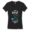 Our First Father's Day! Baby Boy Women's V-Neck T-Shirt