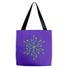 snowflake geek usb green Tote Bags