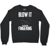 alien blow it fingering Crewneck Sweatshirt