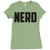nerd (3) Ladies Fitted T-Shirt