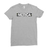 merica graphic Ladies Fitted T-Shirt