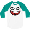 monstre visage 3/4 Sleeve Shirt