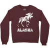 Alaska Deer Rudolph Crewneck Sweatshirt