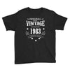 original parts vintage established 1983 perfectly aged Youth Tee