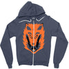cursed fox Zipper Hoodie