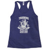 training to go super saiyan Racerback Tank