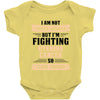 I am Not Super Woman But I'm Fighting Uterine Cancer So Close Enough Baby Bodysuit