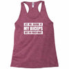 my biceps funny printed Racerback Tank