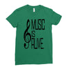 music lover Ladies Fitted T-Shirt