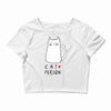 cat love person! Crop Top