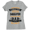 Super Cool Daughter Of A Freaking Awesome Dad Ladies Fitted T-Shirt