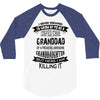 Super Cool Granddad Of A Freaking Awesome Granddaughter 3/4 Sleeve Shirt