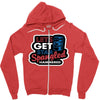 star spangled hammered Zipper Hoodie