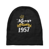 kings are born in 1957 Baby Beanies
