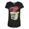 wong's noodles Maternity Scoop Neck T-shirt