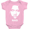 nas face Baby Onesie