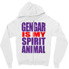 gengar is my spirit animal Zipper Hoodie