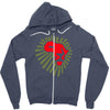 africa lion power cool Zipper Hoodie