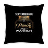 september girl is a perfect combination of princess and warrior Throw Pillow