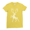christmas deer Ladies Fitted T-Shirt