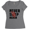 Never Sleep Again Women's Triblend Scoop T-shirt